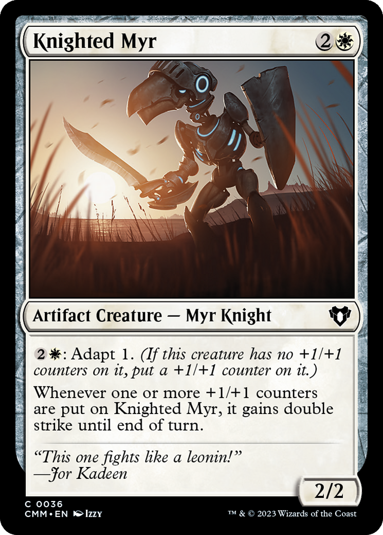 Knighted Myr [Commander Masters] | Gamers Paradise