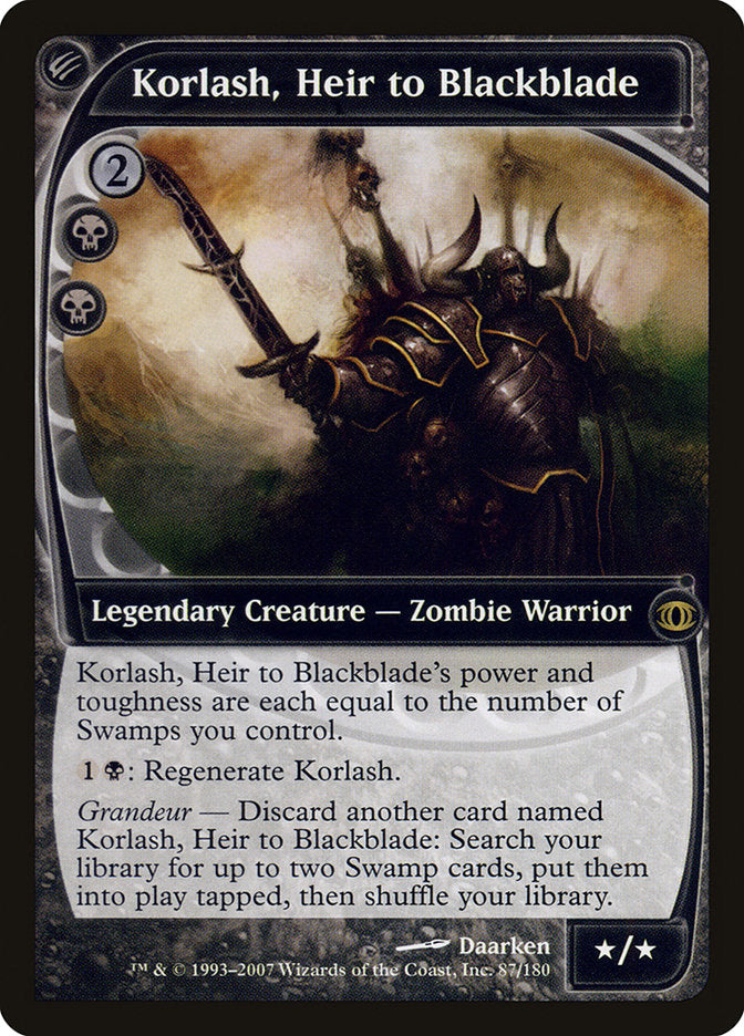 Korlash, Heir to Blackblade [Future Sight] | Gamers Paradise