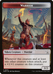 Warrior // Wrenn and Realmbreaker Emblem Double-Sided Token [March of the Machine Tokens] | Gamers Paradise