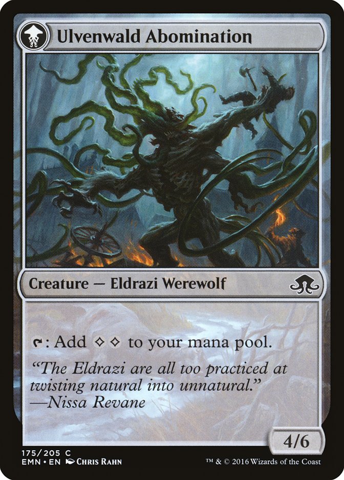 Ulvenwald Captive // Ulvenwald Abomination [Eldritch Moon] | Gamers Paradise