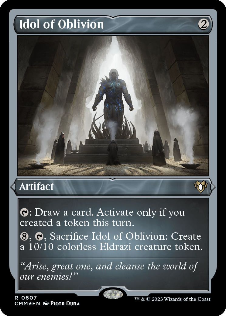 Idol of Oblivion (Foil Etched) [Commander Masters] | Gamers Paradise