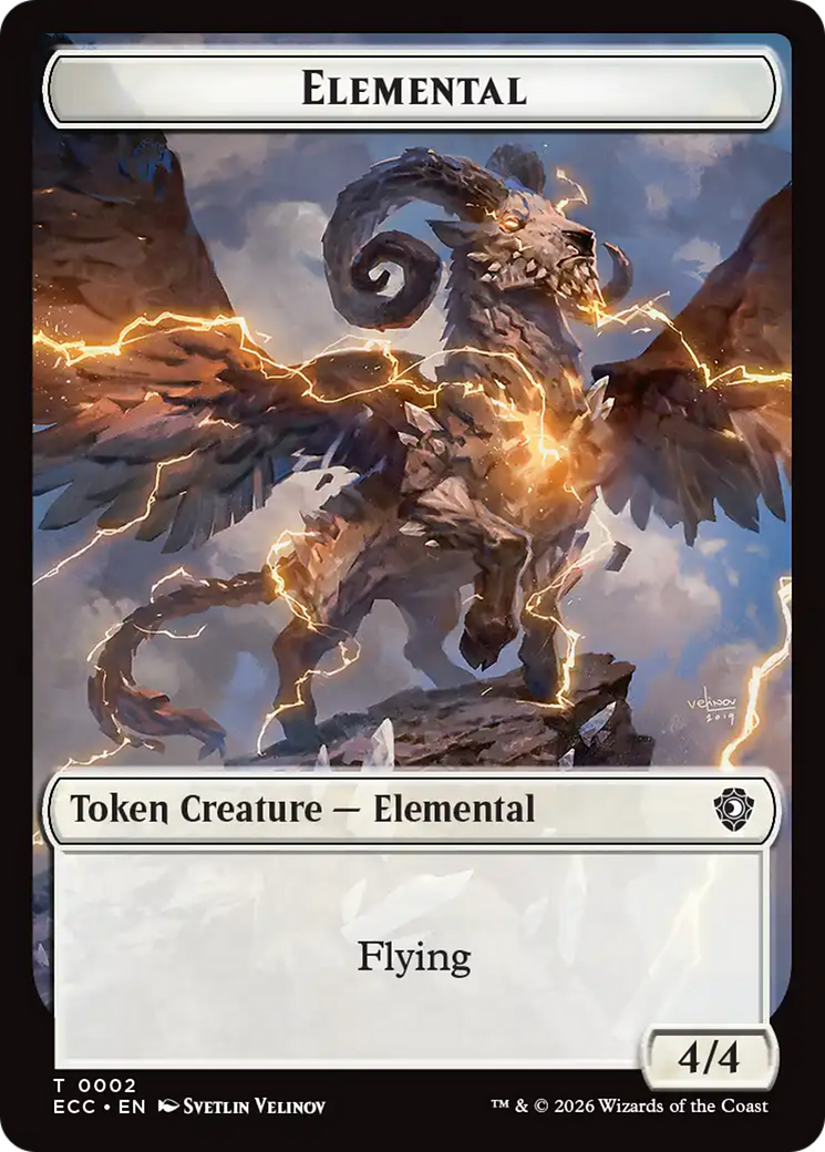 Elemental (0002) // Elemental (0009) Double-Sided Token [Lorwyn Eclipsed Tokens] | Gamers Paradise
