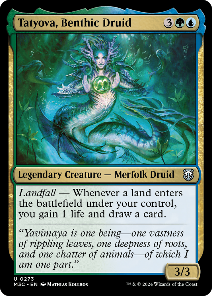 Tatyova, Benthic Druid (Ripple Foil) [Modern Horizons 3 Commander] | Gamers Paradise