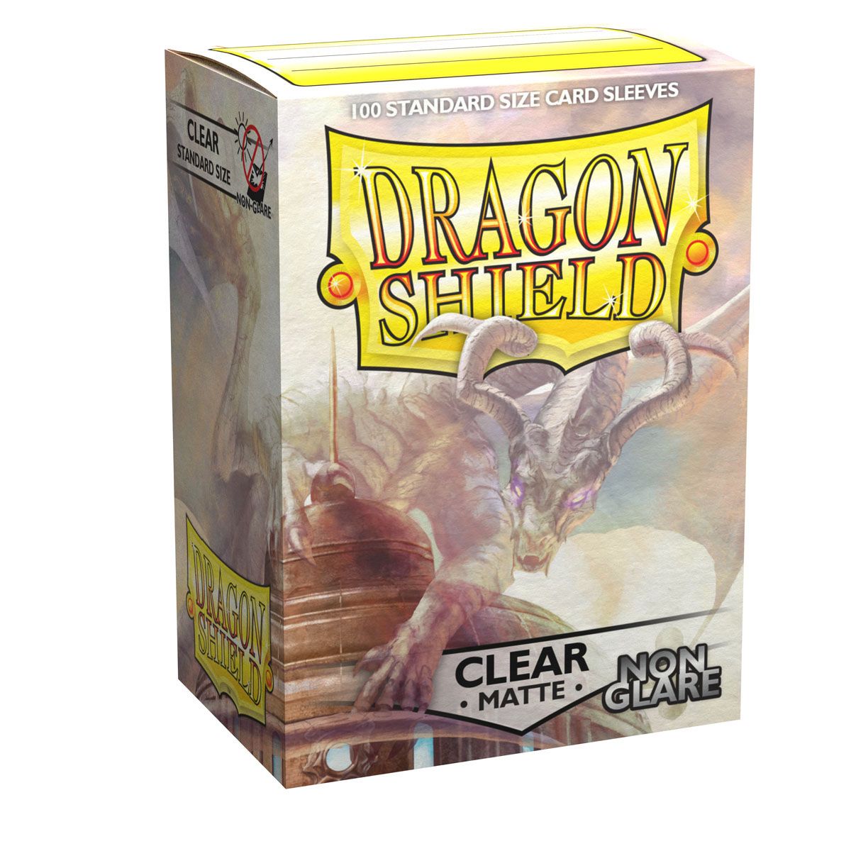 Dragon Shield: Standard 100ct Sleeves - Clear (Non-Glare Matte) | Gamers Paradise