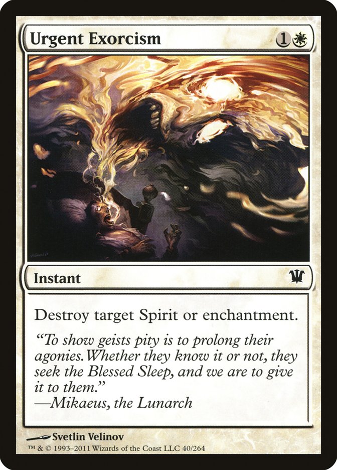 Urgent Exorcism [Innistrad] | Gamers Paradise