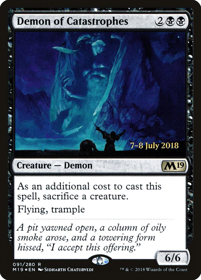 Demon of Catastrophes [Core Set 2019 Prerelease Promos] | Gamers Paradise