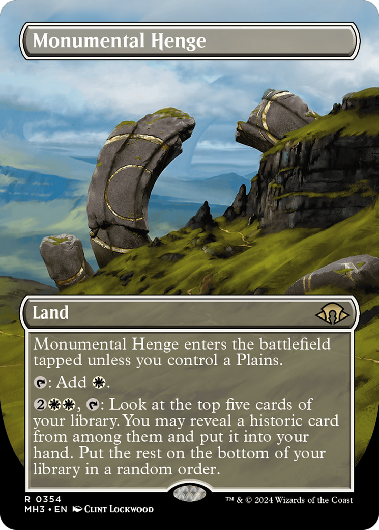 Monumental Henge (Borderless) [Modern Horizons 3] | Gamers Paradise