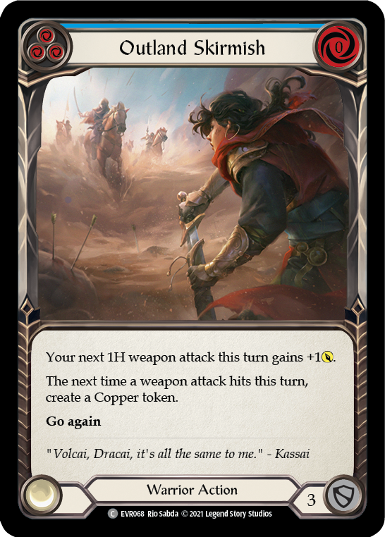 Outland Skirmish (Blue) [EVR068] (Everfest)  1st Edition Normal | Gamers Paradise