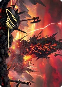 Immersturm Skullcairn Art Card (Gold-Stamped Signature) [Kaldheim Art Series] | Gamers Paradise