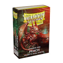 Dragon Shield: Japanese Size 60ct Sleeves - Peach (Dual Matte) | Gamers Paradise