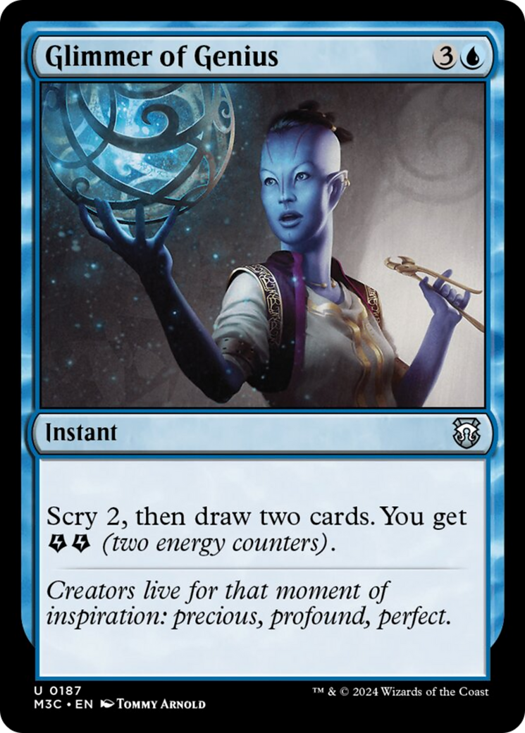 Glimmer of Genius (Ripple Foil) [Modern Horizons 3 Commander] | Gamers Paradise