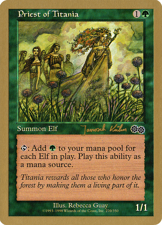 Priest of Titania (Janosch Kuhn) [World Championship Decks 2000] | Gamers Paradise