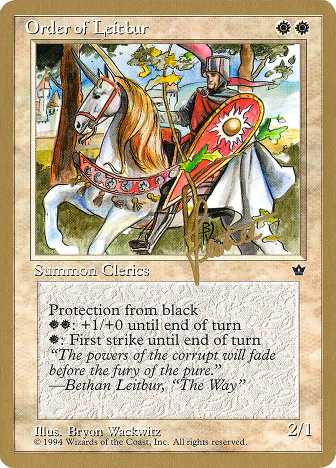 Order of Leitbur (Male) (Bertrand Lestree) [Pro Tour Collector Set] | Gamers Paradise