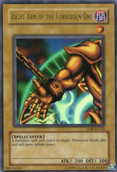 Right Arm of the Forbidden One [LOB-EN122] Ultra Rare | Gamers Paradise