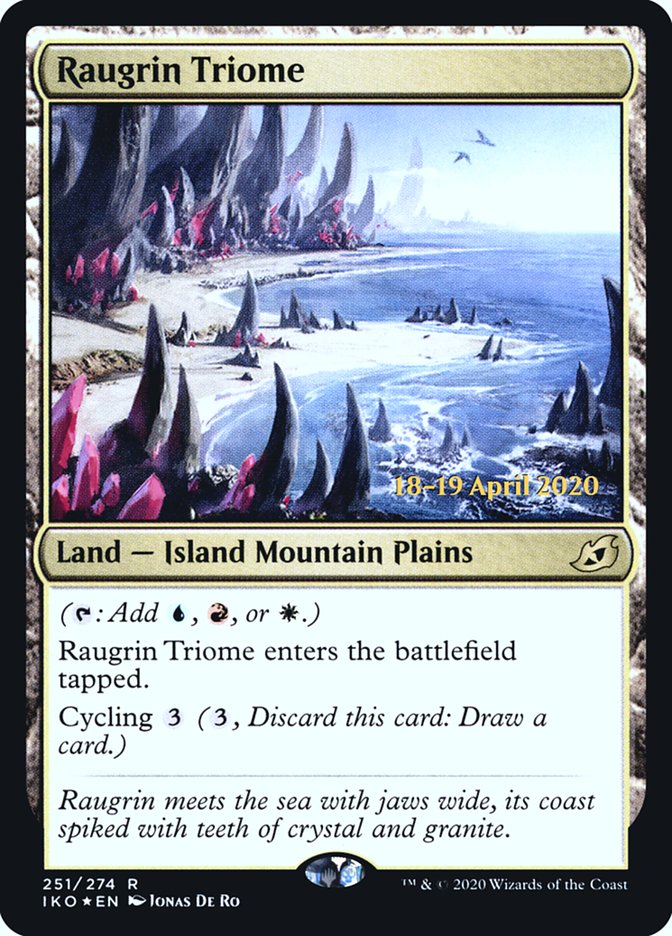 Raugrin Triome [Ikoria: Lair of Behemoths Prerelease Promos] | Gamers Paradise