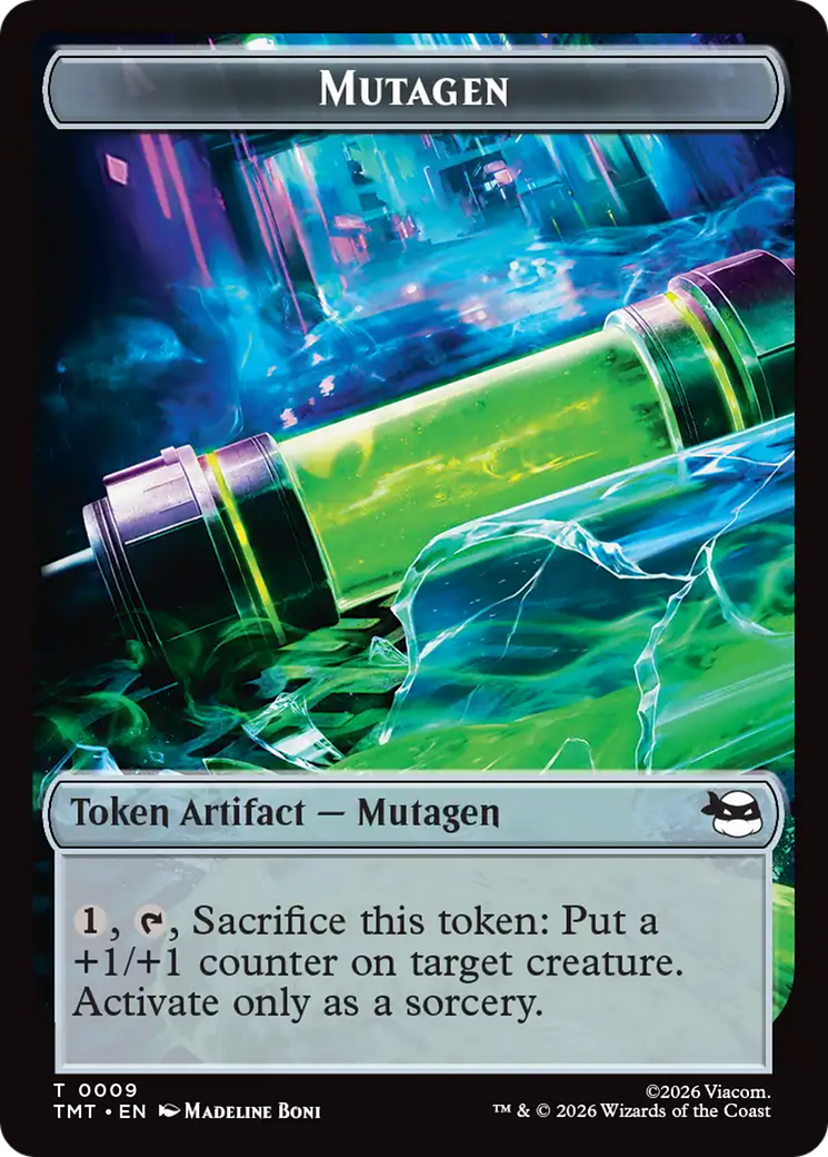 Ninja // Mutagen Double-Sided Token [Teenage Mutant Ninja Turtles Tokens] | Gamers Paradise