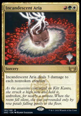 Incandescent Aria (Promo Pack) [Streets of New Capenna Promos] | Gamers Paradise