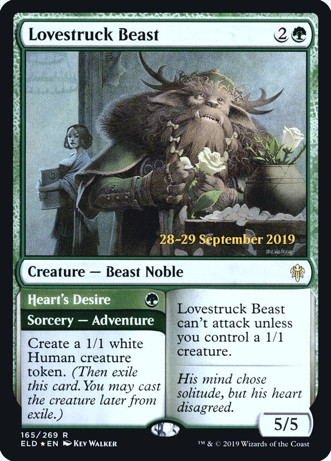Lovestruck Beast // Heart's Desire [Throne of Eldraine Prerelease Promos] | Gamers Paradise