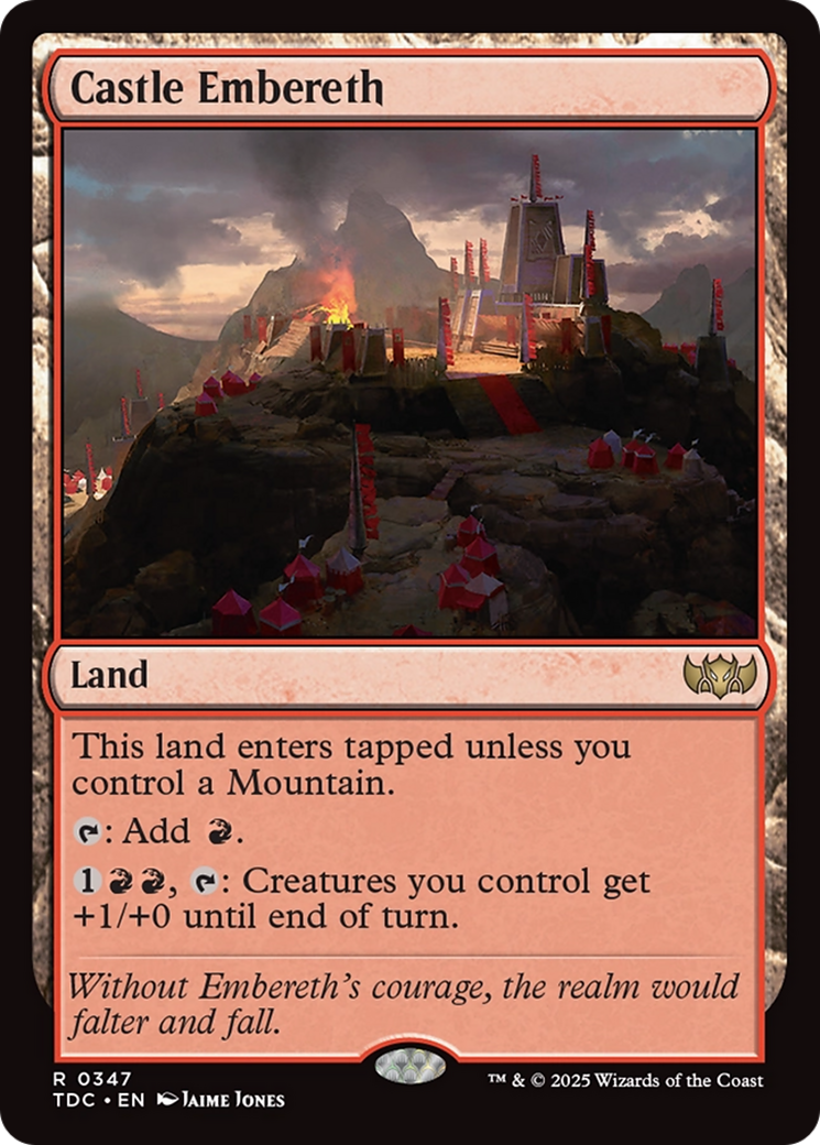 Castle Embereth [Tarkir: Dragonstorm Commander] | Gamers Paradise