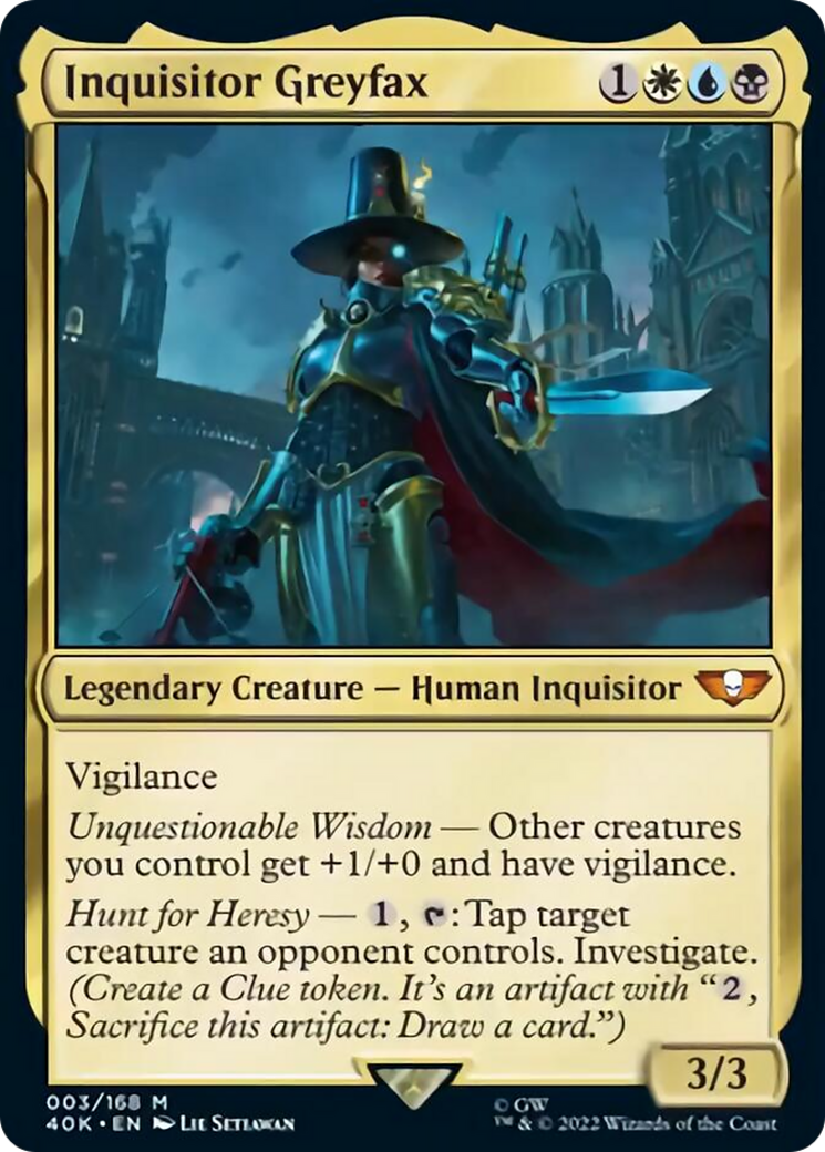 Inquisitor Greyfax (Surge Foil) [Warhammer 40,000] | Gamers Paradise