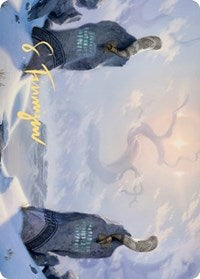 Snow-Covered Plains (276) Art Card (Gold-Stamped Signature) [Kaldheim Art Series] | Gamers Paradise