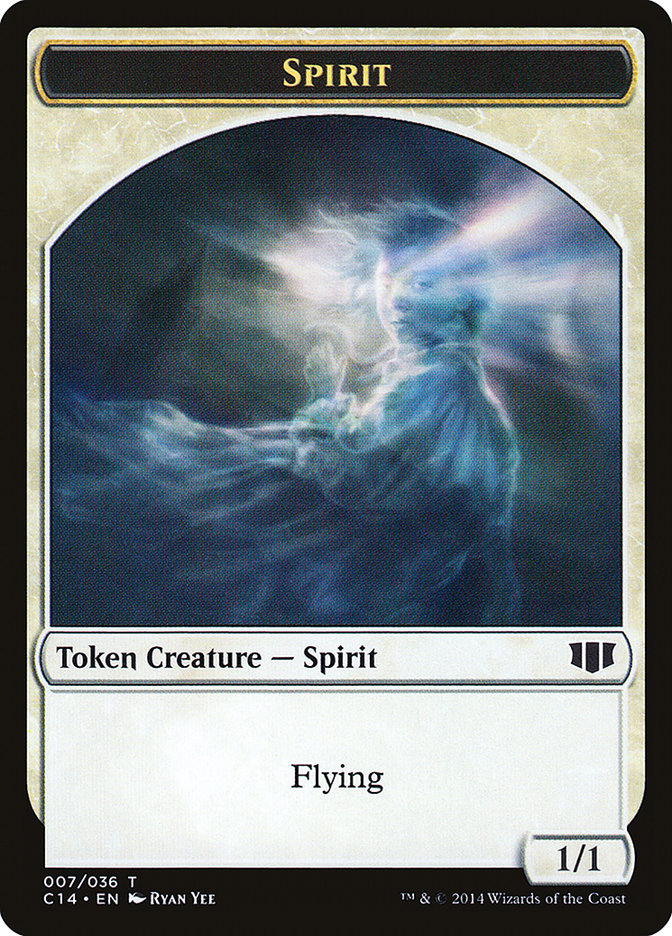 Soldier // Spirit Double-Sided Token [Commander 2014 Tokens] | Gamers Paradise