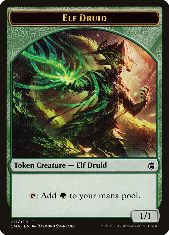 Elf Druid Token [Commander Anthology Tokens] | Gamers Paradise