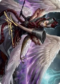 Firja, Judge of Valor Art Card (Gold-Stamped Signature) [Kaldheim Art Series] | Gamers Paradise
