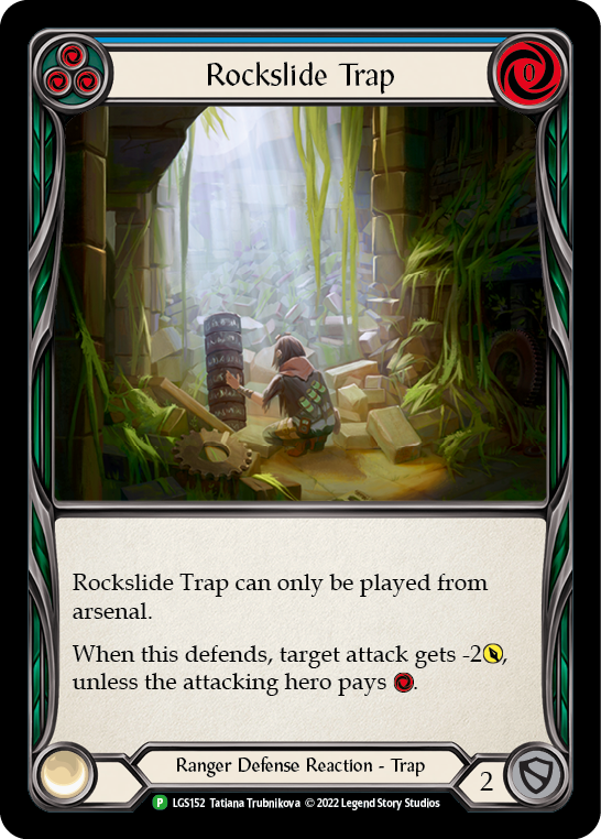 Rockslide Trap (Blue) [LGS152] (Promo)  Rainbow Foil | Gamers Paradise