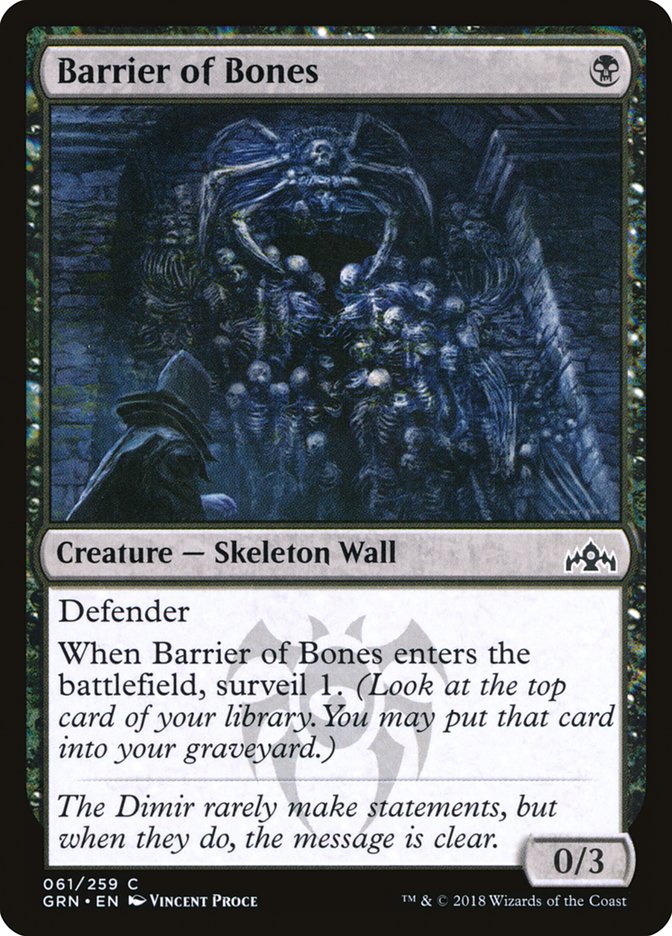 Barrier of Bones [Guilds of Ravnica] | Gamers Paradise