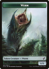 Beast (014) // Wurm Double-Sided Token [Commander 2019 Tokens] | Gamers Paradise