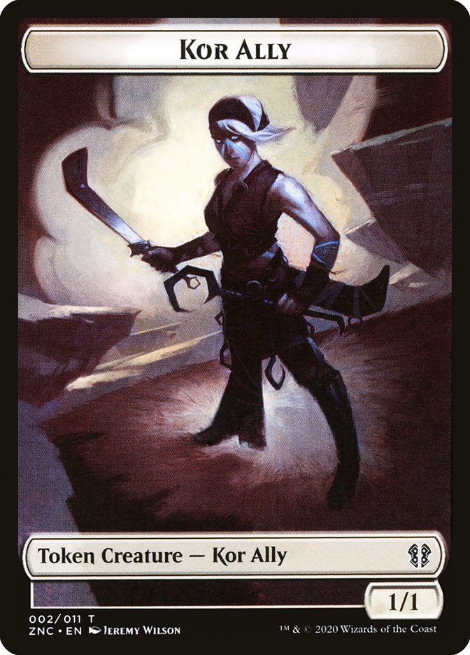 Bird // Kor Ally Double-Sided Token [Zendikar Rising Commander Tokens] | Gamers Paradise