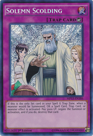 Solemn Scolding [MP15-EN186] Secret Rare | Gamers Paradise