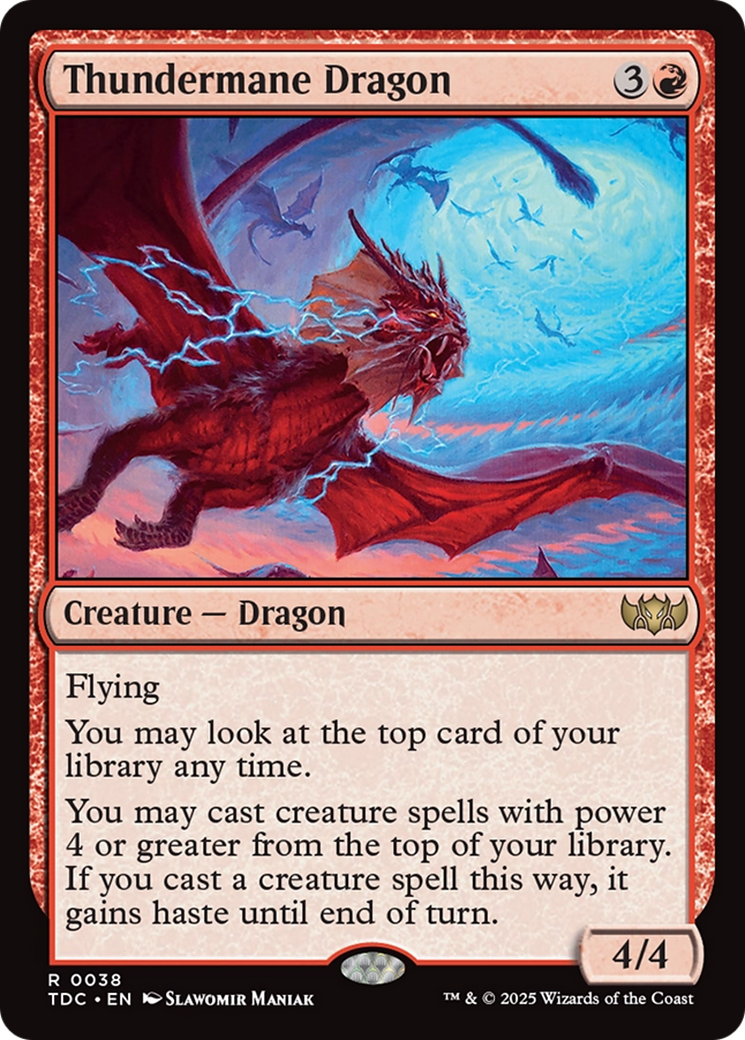 Thundermane Dragon [Tarkir: Dragonstorm Commander] | Gamers Paradise