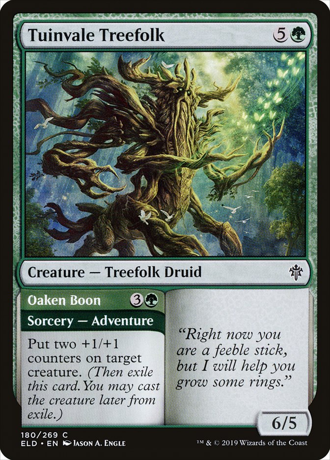 Tuinvale Treefolk // Oaken Boon [Throne of Eldraine] | Gamers Paradise