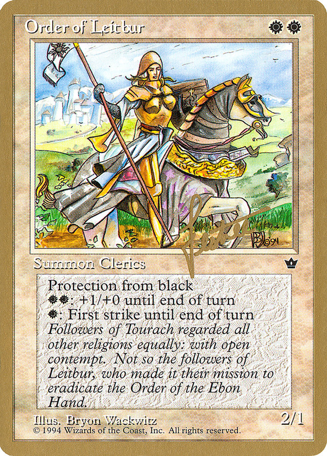 Order of Leitbur (Female) (Bertrand Lestree) [Pro Tour Collector Set] | Gamers Paradise