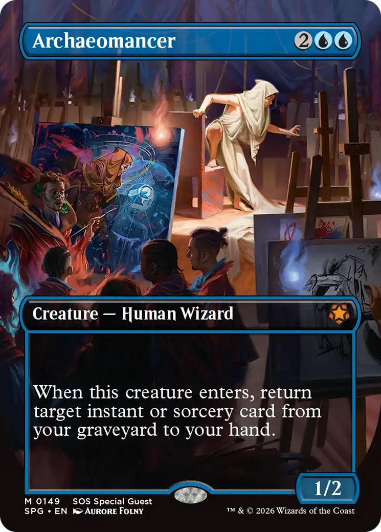 Archaeomancer (Borderless) [Secrets of Strixhaven Special Guests] | Gamers Paradise