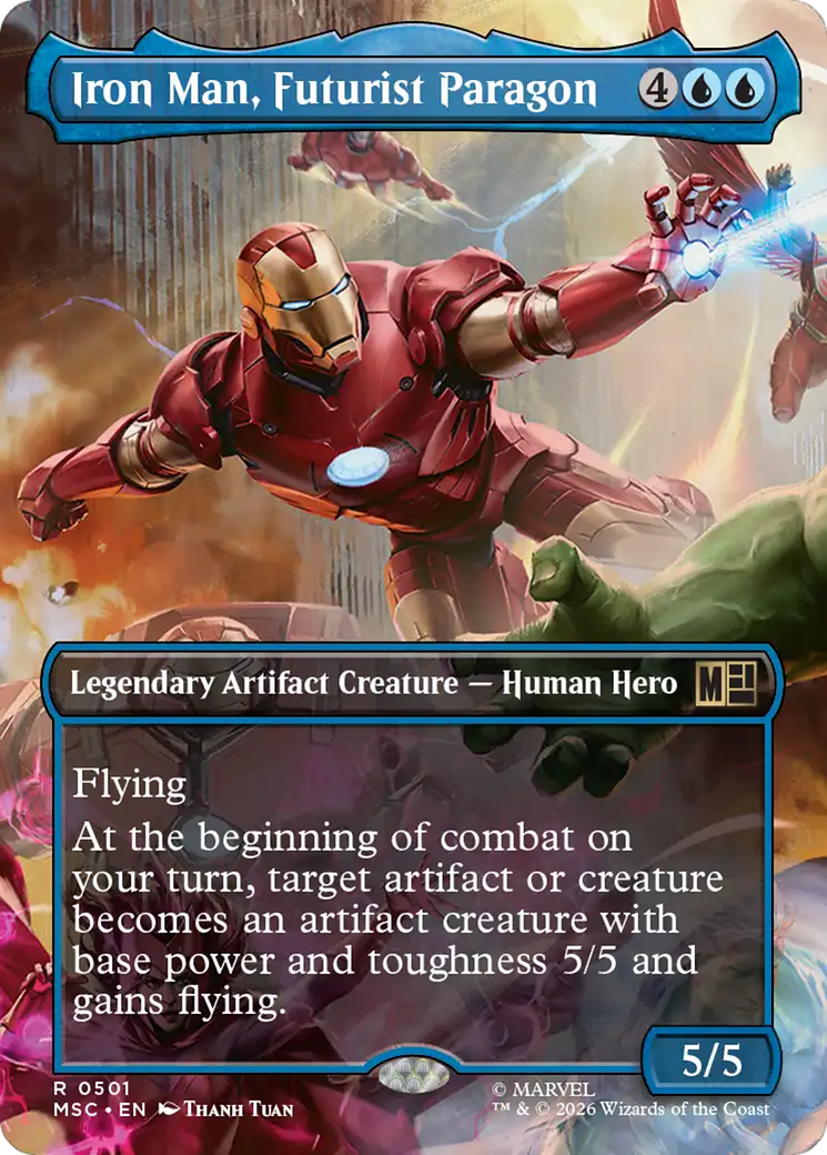 Iron Man, Futurist Paragon (Borderless) [Marvel Super Heroes Commander] | Gamers Paradise