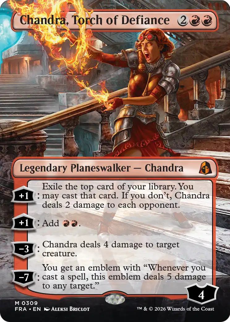 Chandra, Torch of Defiance (Borderless) [Reality Fracture] | Gamers Paradise