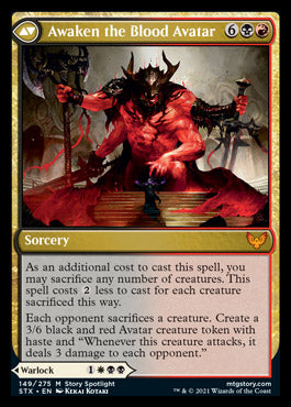 Extus, Oriq Overlord // Awaken the Blood Avatar [Strixhaven: School of Mages] | Gamers Paradise