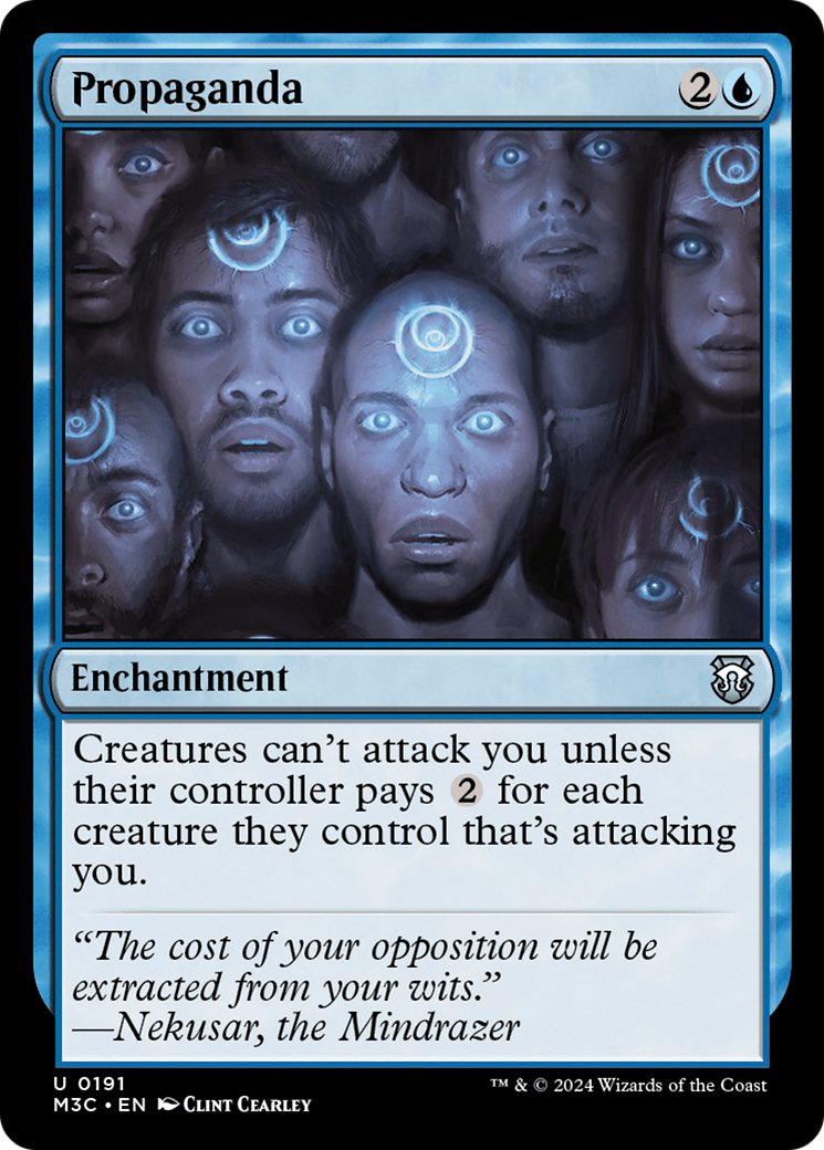 Propaganda (Ripple Foil) [Modern Horizons 3 Commander] | Gamers Paradise
