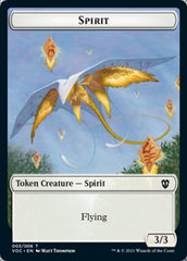 Spirit (003) // Thopter Double-Sided Token [Innistrad: Crimson Vow Commander Tokens] | Gamers Paradise