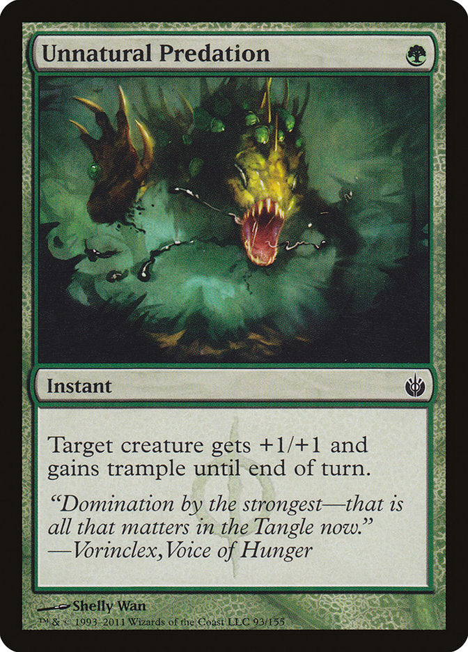 Unnatural Predation [Mirrodin Besieged] | Gamers Paradise