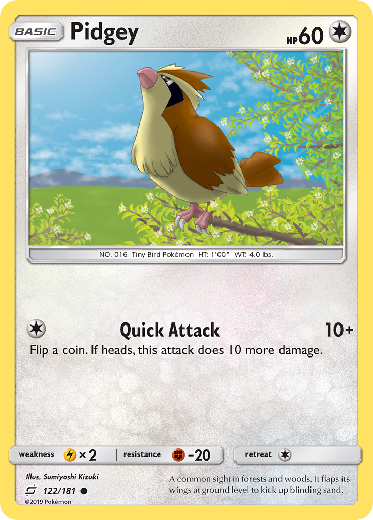 Pidgey (122/181) [Sun & Moon: Team Up] | Gamers Paradise