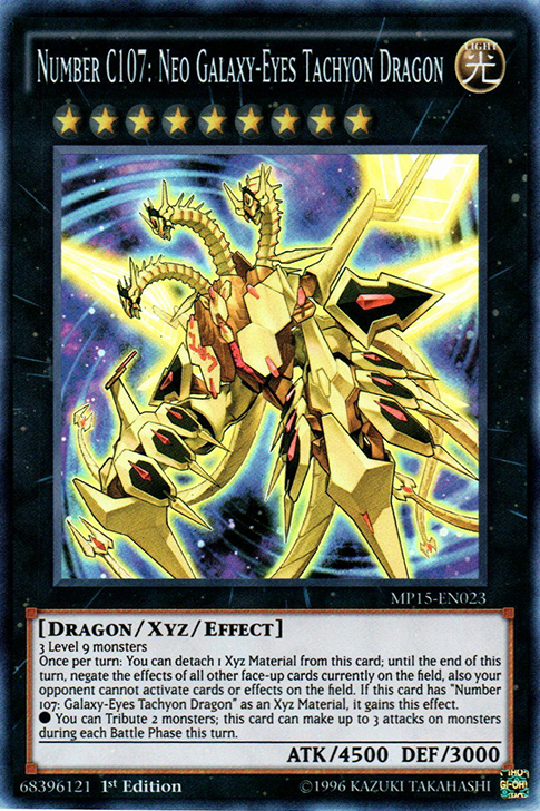 Number C107: Neo Galaxy-Eyes Tachyon Dragon [MP15-EN023] Super Rare | Gamers Paradise