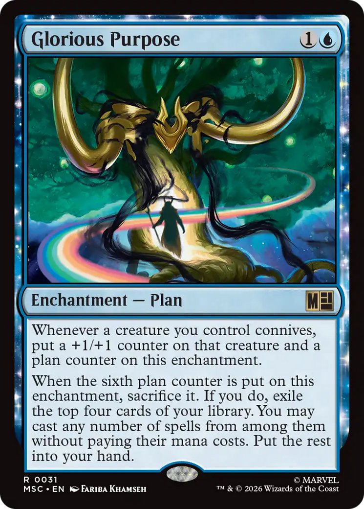 Glorious Purpose (Surge Foil) [Marvel Super Heroes Commander] | Gamers Paradise