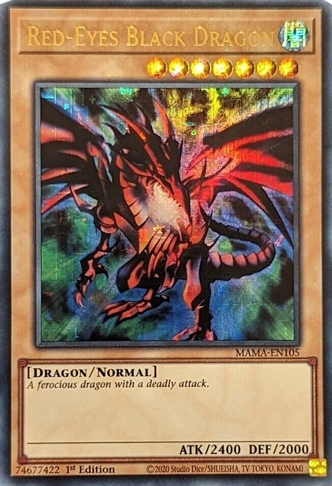 Red-Eyes Black Dragon [MAMA-EN105] Ultra Pharaoh's Rare | Gamers Paradise