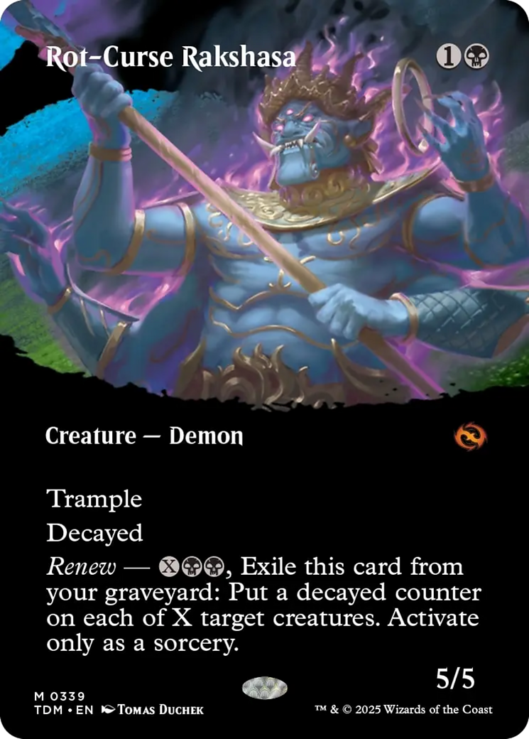 Rot-Curse Rakshasa (Borderless) [Tarkir: Dragonstorm] | Gamers Paradise