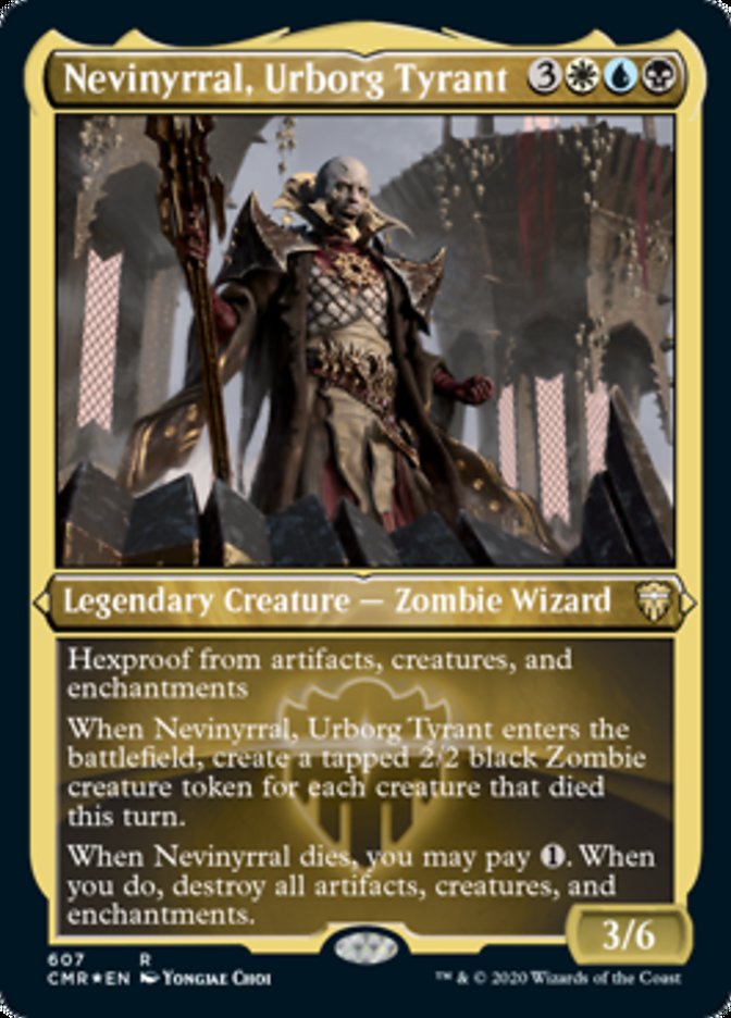 Nevinyrral, Urborg Tyrant (Etched) [Commander Legends] | Gamers Paradise