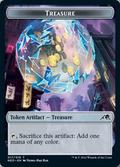 Samurai // Treasure Double-Sided Token [Kamigawa: Neon Dynasty Tokens] | Gamers Paradise